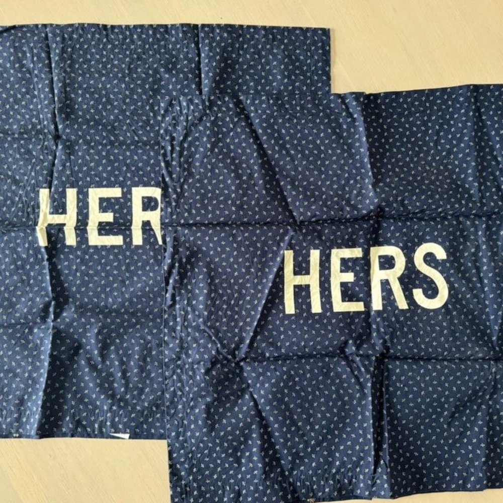 Steven Alan His and Hers Pillow Covers